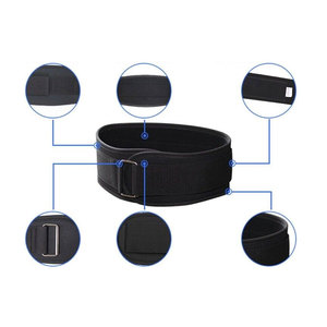 Best Selling Weightlifting <b>Belt</b> Double Prong 4-Inch Padded Black Leather Design Customizable Gym <b>Belt</b> for Powerlifting & Fitness - Product Image 4