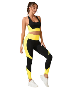 Conjunto de Yoga Elegante, Cintura Alta, Ropa Deportiva, Elástica, Transpirable, de Primera Calidad, para Gimnasio - Product Image 3