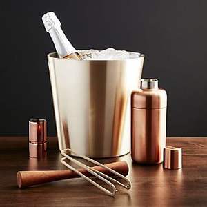 Cubo de hielo metálico premium para enfriar vino, champán y cerveza con asa resistente, perfecto para la cocina del hogar. - Product Image 6