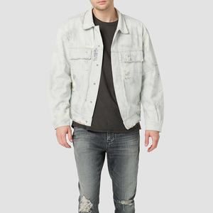 Wholesale New Design <b>Men'S</b> Cotton <b>Long</b> Sleeve Plain Jeans <b>Jackets</b> Trending Product Denim <b>Jacket</b> <b>Men</b> - Product Image 2