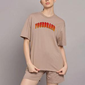 Conjunto de Shorts Holgados para Mujer de Alta Calidad, Cintura Alta, Transpirables, Ropa Deportiva, Elástica, Ecológica, de Poliéster, Traje a Juego - Product Image 4