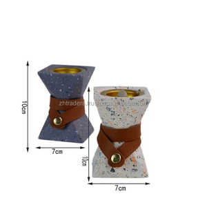 Brûleur de porte-encens Bakhoor en terrazzo artisanal élégant Design classique parfait pour la décoration de la maison arabe et les cadeaux du Ramadan - Product Image 5