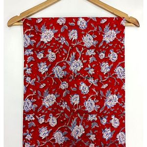 Tela de Algodón Cambray Estampada a Bloques 60x60, Tela de Algodón con Estampado Tradicional Jaipuri - Product Image 2