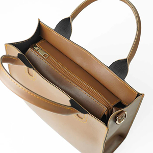 Sac fourre-tout pour ordinateur portable en cuir véritable de haute qualité, élégant, pour femmes, couleur rouge vin, fermeture éclair, 13,3'', multi-compartiments - Product Image 5