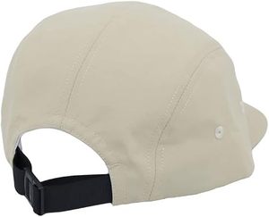 Casquette à 5 panneaux profil bas beige ajustée à visière plate unisexe décontractée pour le printemps et l'été - Product Image 3