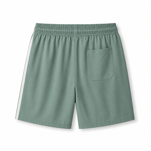 Pantalones Cortos Deportivos Personalizados para Hombre, de Secado Rápido, Cintura Media, con Franja Lateral Sólida, Cordón Ajustable, Poliéster y Elastano, para Verano, Atletismo, Running, Gimnasio, Fitness, con Bolsillos - Product Image 5