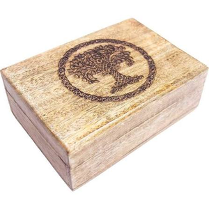Caja de Joyería Rectangular de Madera Marrón Duradera Hecha a Mano al por Mayor con Forro de Terciopelo, Cierre de Hebilla y Logotipo Personalizado Grabado - Product Image 1