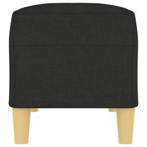 Banc rectangulaire moderne de taille moyenne en polyester noir pour meubles de salon - Product Image 4