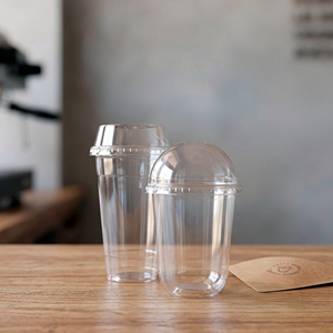 QUANG QUAN Single Wall Disposable Transparent PP Coffee <b>Cups</b> 500ml/700ml Capacity 95mm Diameter <b>Cold</b> Takeaway - Product Image 1