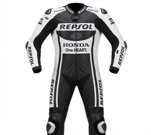 ชุดแข่งรถมอเตอร์ไซค์หนังแท้ Zonda Premium MotoCP แบบชิ้นเดียว/ชุดขับขี่พร้อม Hump ระดับ 2 CE ผลิตตามสั่ง - Product Image 1