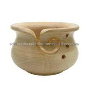 Top Trending High Quality Round Yarn <b>Bowls</b> for <b>Knitting</b> Handcrafted Wooden Yarn <b>Bowl</b> - Product Image 4
