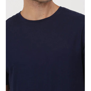 T-shirt pour homme à manches longues, col rond, couleur personnalisée, imprimé en sérigraphie écologique, couleur unie, tricoté, coupe classique, 100% coton - Product Image 4