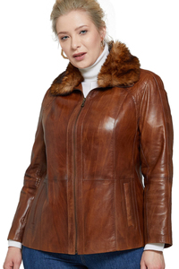Veste en cuir pour femme, classique et formelle, en cuir de vachette souple de qualité supérieure, respirante, de la marque Solid Trader. - Product Image 5