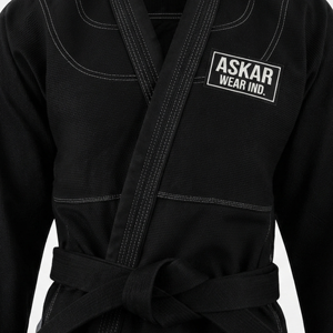 ชุดยิวยิตสูสีดำสำหรับทุกเพศ ยี่ห้อ ASKAR ผลิตจากผ้าฝ้าย ทนทาน เหมาะสำหรับฝึกซ้อมศิลปะการต่อสู้ - Product Image 2