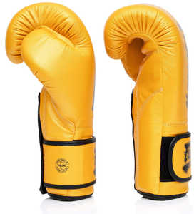 นวมชกมวย Fairtex แบบปรับแต่งได้ สำหรับฝึกซ้อม MMA และการต่อสู้ ผลิตจากหนังวัวแท้ พร้อมที่จับมือ สำหรับทุกเพศ - Product Image 4