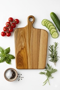 Planche à découper en bois antidérapante très demandée, qualité supérieure, idéale pour couper facilement la viande et les légumes - Product Image 1