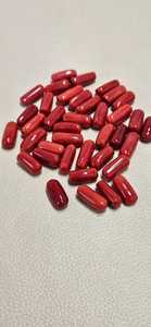 พลอยปะการังสีแดงธรรมชาติจากอิตาลี รูปทรงแคปซูล คุณภาพดีเยี่ยม สำหรับทำเครื่องประดับ - Product Image 2