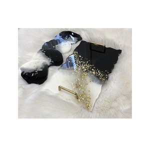 Handmade <b>Epoxy</b> Resin Tray with Floral Design for <b>Coffee</b> <b>Table</b> Centerpiece and Luxury Home Accessories - Product Image 1