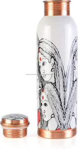 Botella de Agua de Cobre Impresa, Botella Ayurvédica Premium para una Hidratación Saludable y un Uso Diario Elegante - Product Image 5