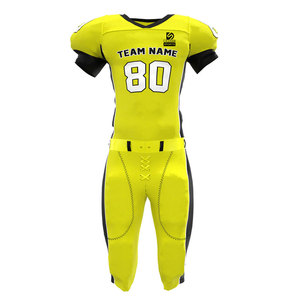 Tenue d'équipe de haute qualité, uniforme de football américain surdimensionné, imprimé, couleurs personnalisables, logo, durable, 100% polyester, dernier design - Product Image 1