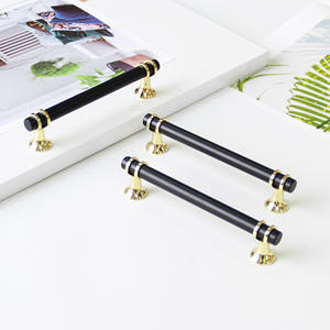 Tiradores de Lujo Modernos de Aleación de Zinc en Negro Mate y Dorado para Muebles de Cocina, Comedor y Baño - ¡Venta Caliente! - Product Image 3
