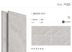 Carreaux de porcelaine brillants effet pierre design, grand format 800x1600, 1200x1800, 750x1500 mm, pour intérieur de luxe - Product Image 3