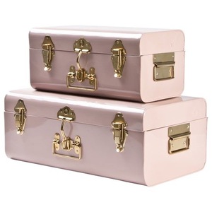 Unicorn Handicrafts European Design Durable Sustainable Metal Storage Chest | <b>Vintage</b> <b>Trunk</b> Box for Bedroom Living Room & Hotels - Product Image 4