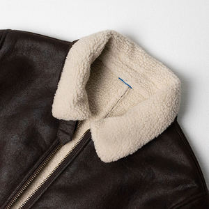 Best Quality Men's Genuine <b>Leather</b> Breathable Casual <b>Jacket</b> for Fall <b>Winter</b> High Street Style Plain Dyed OEM Service Online Sale - Product Image 3