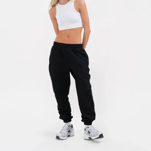 Pantalon de jogging décontracté pour femme, taille élastique, en molleton doux, streetwear, avec logo personnalisé, vente en gros à bas prix, le plus vendu - Product Image 1