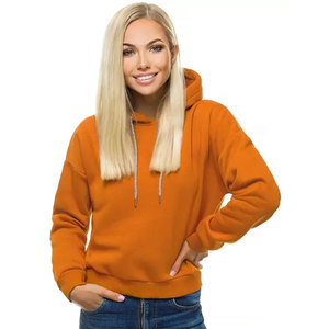 Unique Style <b>Women</b> Drawstring Hooded Sweatshirt <b>Long</b> Sleeve Premium Quality 100% Cotton Fleece Street Style Pullover <b>Hoodie</b> - Product Image 1