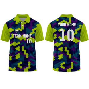 เสื้อคริกเก็ตขายดีที่สุด เสื้อแบบกำหนดเองสำหรับสโมสร ระบายอากาศได้ดี แห้งเร็ว เป็นมิตรกับสิ่งแวดล้อม โพลีเอสเตอร์ 100% พิมพ์ลายแบบซับลิเมชั่น สำหรับผู้ชาย - Product Image 1