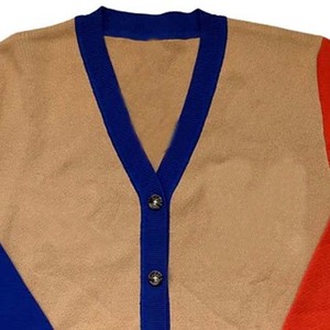 Suéter Cárdigan Acrílico de Invierno Color Caqui Cálido, Personalizable con Color y Bordado, Suéter Tejido para Universidad, Hermandad, Unisex - Product Image 5