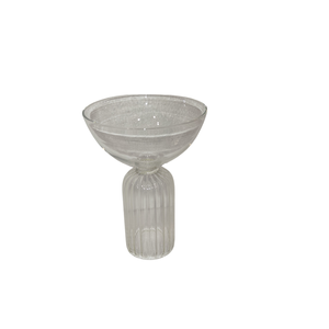 Clear Ribbed Champagne Coupes Borosilicate Glass <b>Optic</b> Wine Flutes 200 Ml Modern <b>Bar</b> Party Wedding Glass - Product Image 4