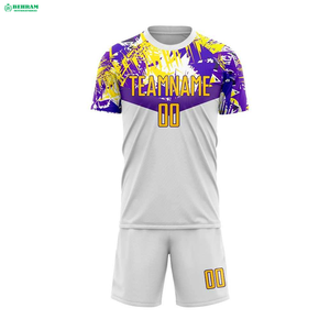 Conjunto de Uniforme de Fútbol con Diseño Moderno, 100% Poliéster Transpirable, Camisetas de Fútbol con Impresión por Transferencia de Calor - Product Image 3