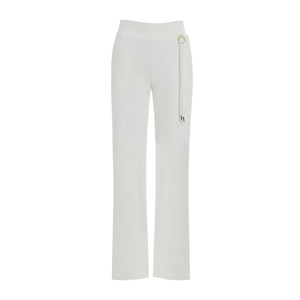 Pantalones de Mujer, Estilo Moderno y Recto, con Cintura Ajustable con Cordón, Tela Suave y Cómoda, Ropa de Estar por Casa, a la Moda, Frescos para el Verano - Product Image 2