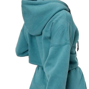 เสื้อฮู้ดครอปท็อปสีตามสั่ง คุณภาพสูง ทรงเข้ารูป รับสกรีนโลโก้ - Product Image 5