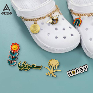 AIFRAN Pendentifs décoratifs pour lacets de chaussures en alliage de zinc avec logo personnalisé, breloques décoratives pour chaussures - Product Image 1
