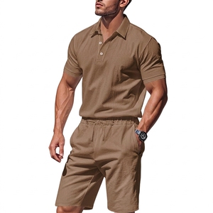 Two Pieces Men Set Custom Logo <b>Summer</b> Tracksuit Plain Casual Sets <b>Summer</b> T <b>Shirt</b> and Shorts Men Men's Suits - Product Image 2