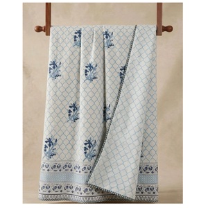 100% Cotton Hand Block Printed <b>Single</b> Bed Dohar Artisan Buy Direct From Indian Supplier At Factory Price - Product Image 1