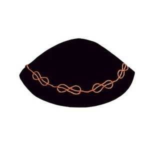Kippah Maçonnique - Motif Lacs d'Amour 100% Polyester Style Européen et Américain Unisexe Adulte Utilisation Quotidienne Quatre Saisons - Product Image 2