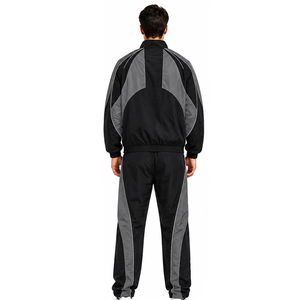 Custom Nylon Tracksuit Sports Set for <b>Men</b> Outdoor Activewear Lightweight <b>Jacket</b> and Pants OEM ODM Manufacturer Nylon Tracksuit - Product Image 6
