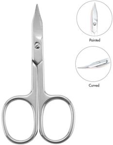 Nuevo Juego de Tijeras para Manicura, Uñas y Vello Nasal de Acero Inoxidable con Logotipo Personalizado, Paquete de 2, con Empaque Personalizado - Product Image 5