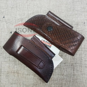 Top - Grade Cowhide Sheath, Hunting and Fixed Knife Leather Pouch, Outdoor Knife <b>Storage</b> Sheath EMHTiii Leather Knife Sheath - Product Image 2