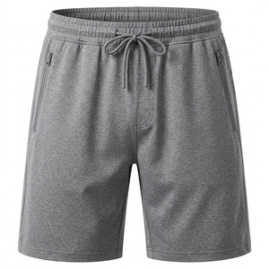 Shorts de sport pour hommes avec cordon de serrage, écologiques, taille haute, unis, sportifs, décontractés, lot de 2, noir et bleu marine, avec poches - Product Image 5