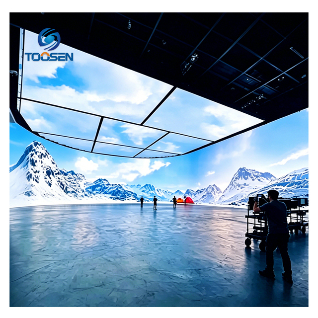 Toosen High Quality Custom Shape LED Video Wall P1.5 P1.8 Immersive LED Display Screen 3D Naked Eye Display for Exhibition Hall