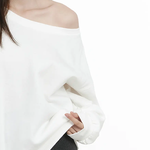 Sweat-shirt oversize en molleton de coton 360g pour femme, coupe carrée, doublure polaire, col rond, imprimé stylé, mode hiver - Product Image 5