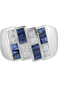 แหวนเพชรและทับทิมเงินแท้ 92.5 รุ่น KLSR-11429 - Product Image 6