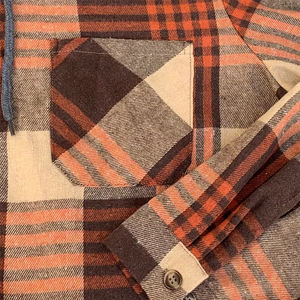 Chaqueta de Franela con Capucha para Hombre, Estilo Urbano, Cierre de Botones, Corte Regular, Manga Larga, Elegante y Cómoda para Exteriores - Product Image 6