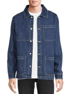 Chaqueta de Mezclilla Premium para Hombre, de Alta Calidad, Algodón Grueso, Diseño Funcional con Múltiples Bolsillos, Corte Relajado - Product Image 1