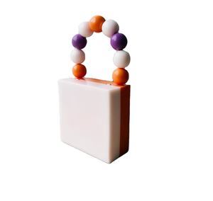 Pochette de luxe en résine faite à la main avec design en marbre personnalisé élégant sac à main de soirée pour femme accessoire de fête et de mariage - Product Image 2